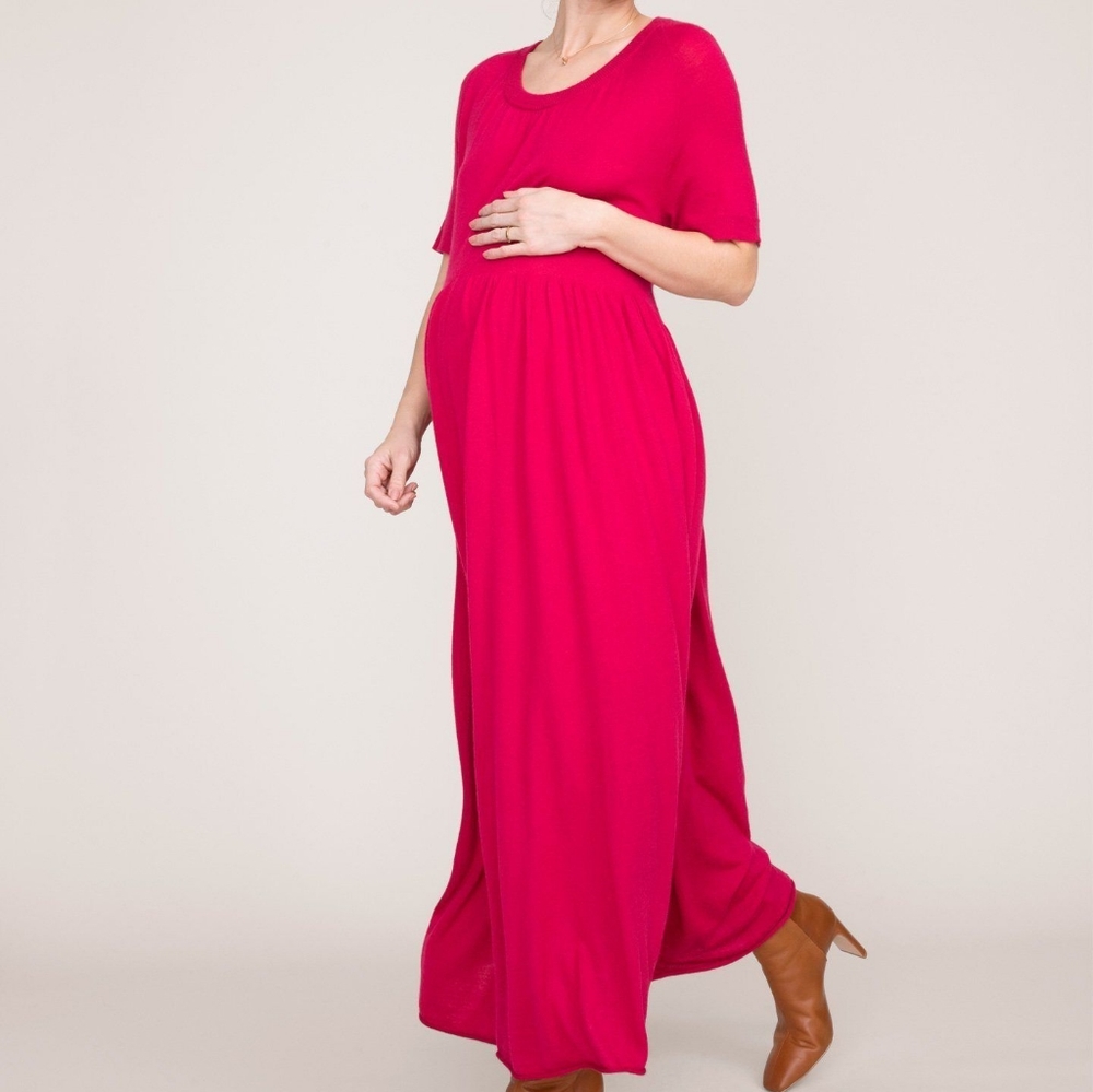 Hatch Cashmere Rona maternity dress